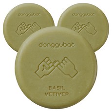 동구밭 샴푸바 중건성용 바질 앤 베티버 향, 120g, 3개