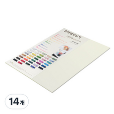 종이문화 양면 다비치엠보싱지 NO51네츄럴, 14개