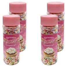 브레드가든 슈가 스트랜드 컬러 스프링클, 55g, 4개