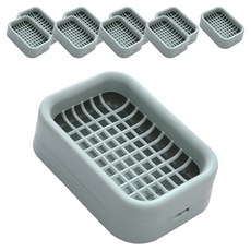 Hi Uncle 簡約馬卡龍色瀝水肥皂架, 10個, 藍色