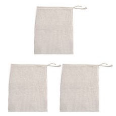 麻布束口袋 超小型, 3個