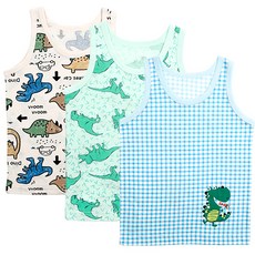 Maykids 侏儸紀系列童款印花無袖背心 3件組