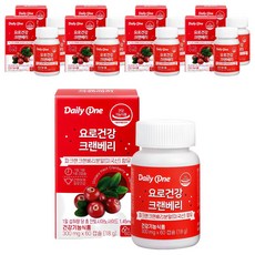 데일리원 요로건강 크랜베리, 60정, 9개