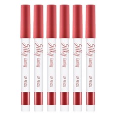 미샤 실키래스팅 립 펜슬 0.25g, 커피베리, 6개