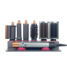 Haean 相容款吹風機單支架, 支架(金屬灰) + 矽膠配件(粉紅色), 1個