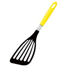 Shimomura 下村工業 耐熱不沾鍋專用斜煎鏟 FVS-20, 黃色, 1個