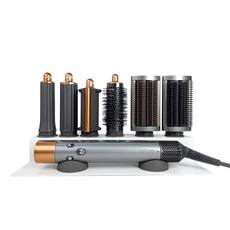 Haean New Air替換用吹風機收納架 單層 6格, 白色（支架）、深灰色（矽膠工具）, 1個