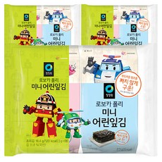 清淨園 救援小英雄波力聯名迷你兒童海苔 8包入, 3袋, 18.4g