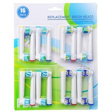 Tobi.m Oral-B電動牙刷替換刷頭 4入 4組, 季前清潔，牙線動作，交叉動作，專業白, 1套