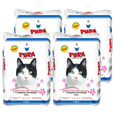 PURA 普拉 優質超凝結大地礦砂 嬰兒香 Clumping Moonlight Ultra, 4包, 4kg