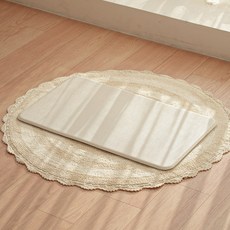 비엔메이드 디어 기저귀갈이 PVC 양면 매트, 오트밀샌드