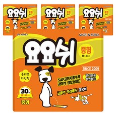 요요쉬 애견 배변패드 플로랄와인향, 30개입, 4개