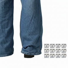 코멧 바지 기장 밑단 고정 집게 12p, 투명, 1개