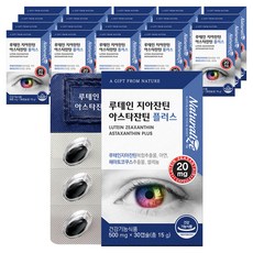 네추럴라이즈 루테인 지아잔틴 아스타잔틴 플러스 15g, 30정, 20개
