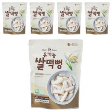 맛있는풍경 유기농 쌀떡뻥, 플레인, 25g, 5개