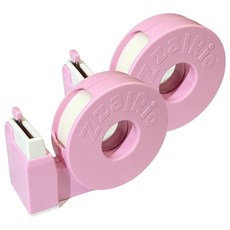 잘잘리오 아동용 안전 휴대용 테이프 디스펜서, 피치 핑크, 2개
