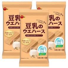 BOURBON 北日本 豆乳威化夾心餅, 112.8g, 3袋