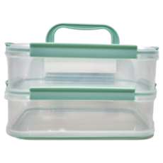 LocknLock 樂扣樂扣 美特樂保鮮盒套裝 帶提手 MTL213HS2M 1.6L, 2個容器 + 2個蓋子, 1組