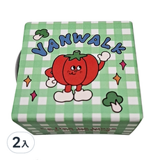 Vanwalk 出走 可愛卡通貼紙、K484、10g、南瓜(綠)-1捲, 2入