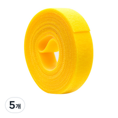 지오비즈 양면 벨크로, 5개, 옐로우