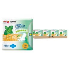 康乃馨 清涼棉衛生棉 一般流量, 21.5cm, 14片, 24包