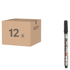 ACE 英士 油性速乾筆 NO.20 黑色 12支, 1色