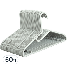 BONOHOUSE 無痕防滑衣架, 灰色, 60入