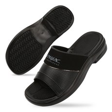 PROWORLDCUP 男士辦公室拖鞋, 黑色, 280