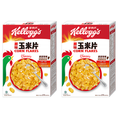 Kellogg's 家樂氏 CORN FLAKES 公雞玉米片 低脂高纖 8種維生素 無香料及色素, 275g, 2盒