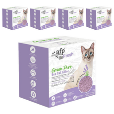 all for paws 清新系列 竹纖環保豆腐砂, 4.5kg, 5盒, 薰衣草香