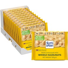Ritter Sport 榛果白巧克力, 10包, 100g