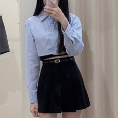 yuyu's 短版雪紡薄襯衫