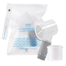 comet 旅行用過濾蓮蓬頭+替換濾芯 2入組, 1組