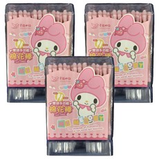 幸福物語 雙頭棉花棒 美樂蒂, 200支, 3盒