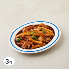 즉떡살롱 밀떡볶이 짜장맛 밀키트, 518g, 3개