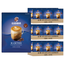 金車 MR.BROWN 伯朗咖啡 三合一伯朗咖啡 藍山極萃風味, 15g, 30包, 18袋