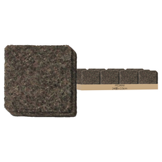 PEDRINI 毛氈桌椅腳墊 方形止滑墊 防刮墊 棕色, 24個