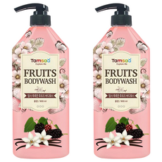 Tamsaa 香氛沐浴乳 果香, 2瓶, 900g