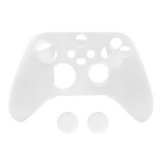 LOTUS XBOX SERIES S X 手把矽膠套 附搖桿帽, 單一商品, 白色, 1個