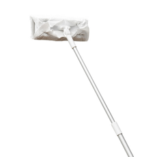 SP SAUCE 鋁合金伸縮小拖把, 洗臉巾再利用, 360度旋轉設計, 拖板面板 18 x 6.5cm + 桿身 46.5~69.5cm, 1支