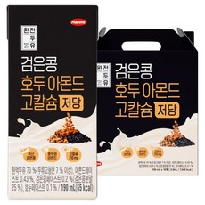 전두유 검은콩 호두아몬드 고칼슘 저당, 16개, 190ml