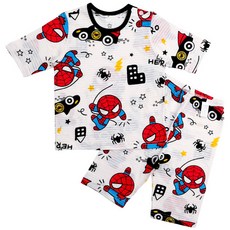 Maykids 童款蜘蛛人圖案七分袖家居服套裝