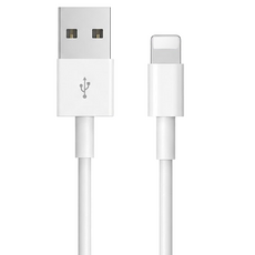 YOGER iPhone 8-pin 高速充電傳輸線, 0.2m, 1條, 白色