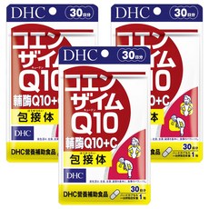 DHC 台灣公司貨 輔酶Q10 + C 膠囊食品 30日份, 30顆, 209mg, 3包