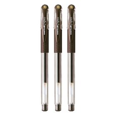 Uni 三菱 SigNo 中性鋼珠筆 0.28mm, 深棕色, 3支