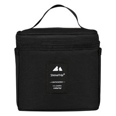 ShineTrip 山趣 野餐調味罐套組, 黑色, 1組