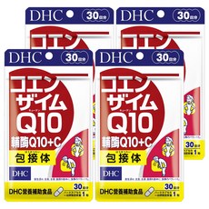 DHC 台灣公司貨 輔酶Q10 + C 膠囊食品 30日份, 30顆, 209mg, 4包