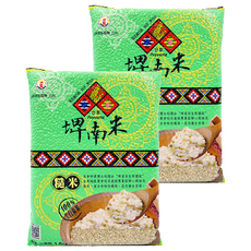 台東地區農會 埤南米 糙米 富含膳食纖維, 2包, 1.8kg