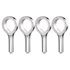 環形增壓蓮蓬頭, 4個, 銀色