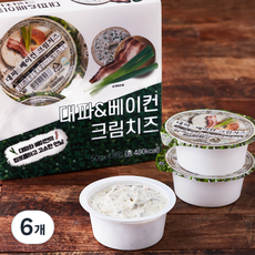 대파 & 베이컨 크림치즈 포션, 50g, 4개입, 6개